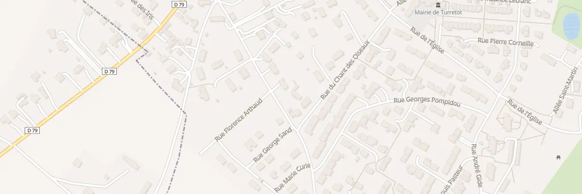 Plan du 23 Rue de la Vallée à Turretot