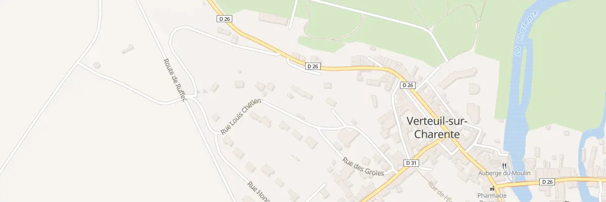 Plan du 8 Rue Louis Chrétien à Verteuil-sur-Charente