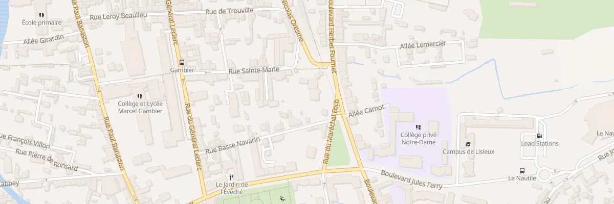 Plan du 21 Bd Herbet Fournet à Lisieux