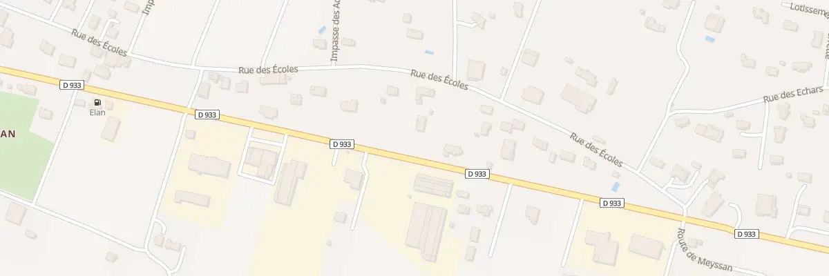 Plan du 638 Rue des Écoles à Virazeil