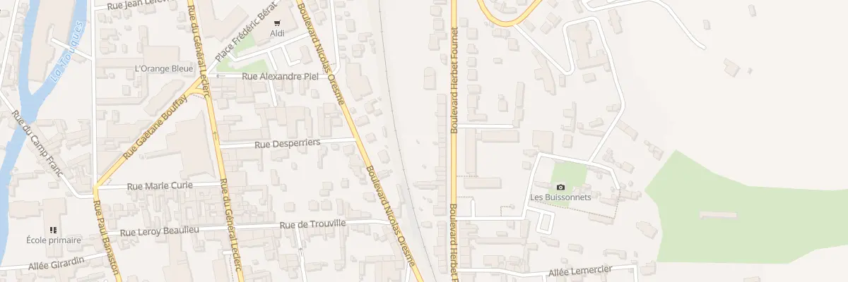Plan du 47 Bd Herbet Fournet à Lisieux