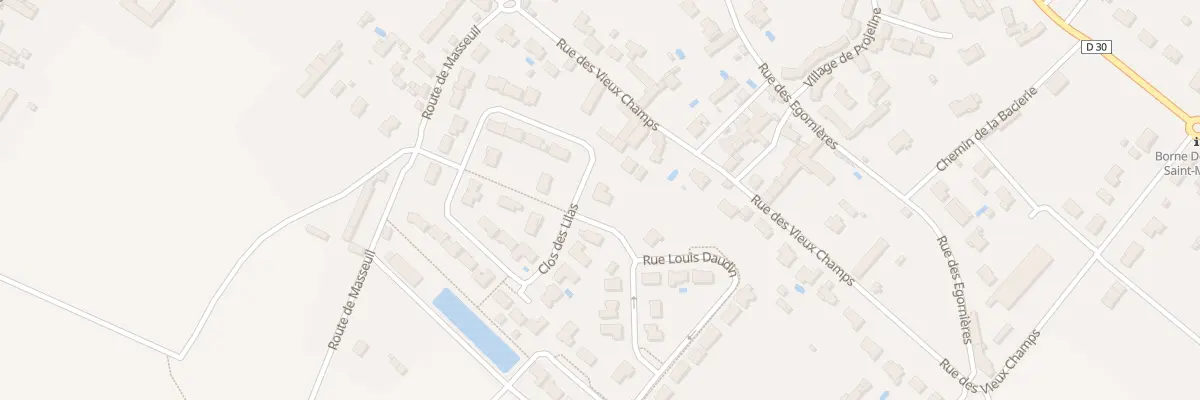 Plan du 30 Rue du Clos des Lilas à Cissé
