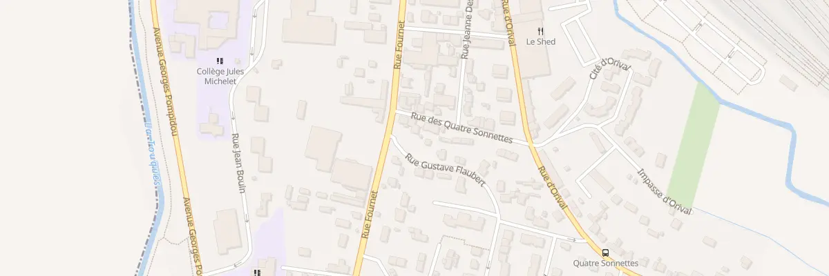 Plan du 1 Rue Gustave Flaubert à Lisieux