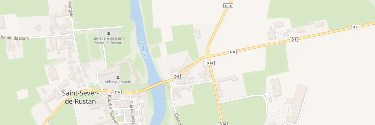 Plan du 5 Rue du Portail Davant à Saint-Sever-de-Rustan