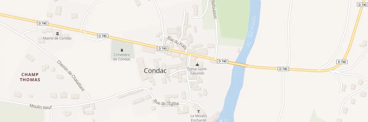 Plan du 4 Rue de l’Église à Condac