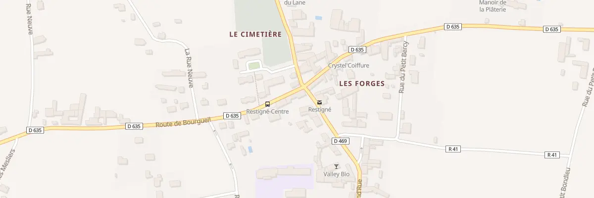 Plan du 1 Rte de Bourgueil à Restigné