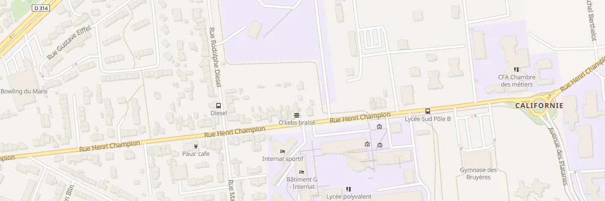 Plan du 151 Rue Henri Champion au Mans