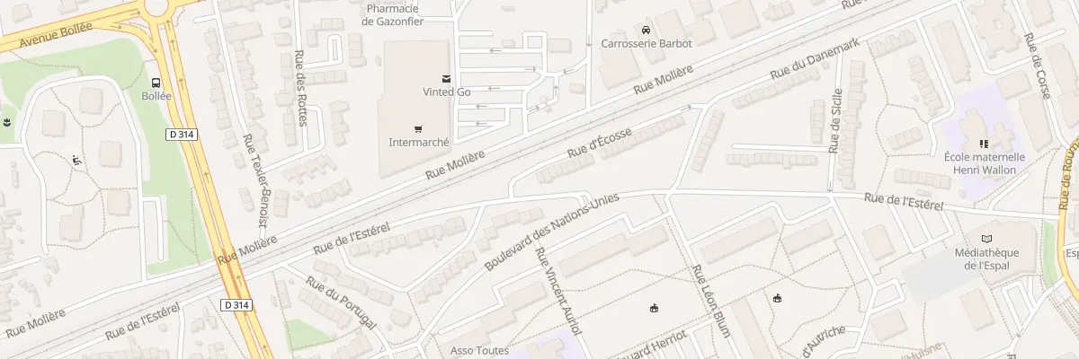 Plan du 12 Rue d’Ecosse au Mans