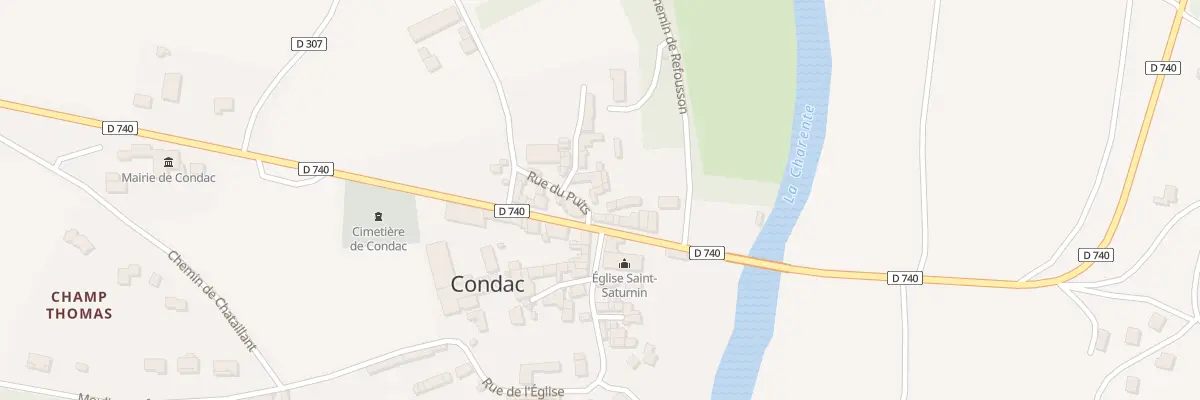 Plan du 3 Rue du Puits à Condac