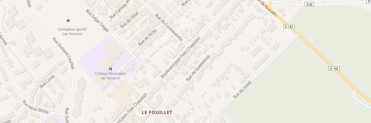 Plan du 104 Bd Jean-Yves Chapalain au Mans