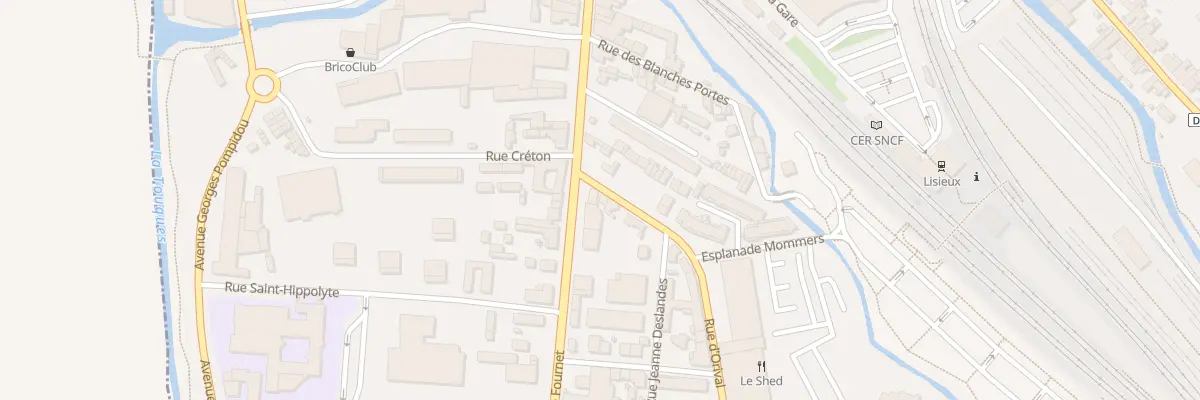 Plan du 2B Rue d’Orival à Lisieux