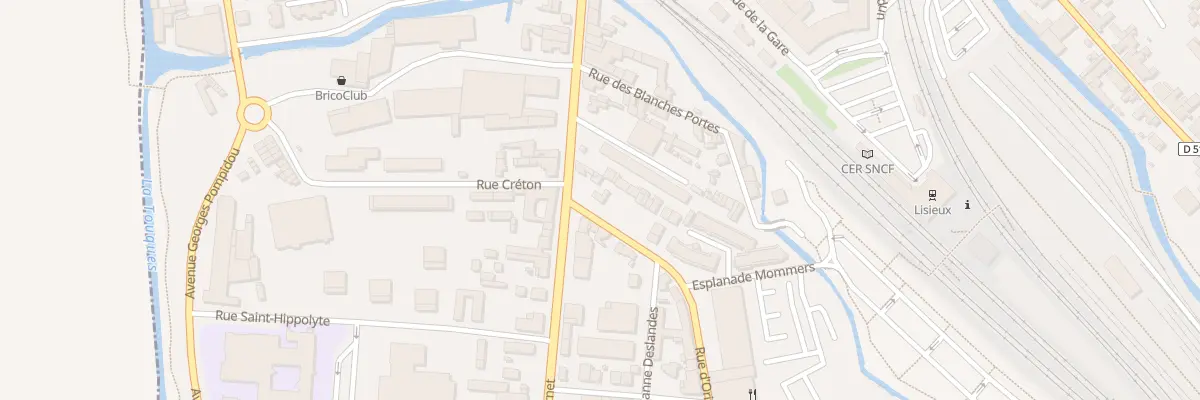Plan du 1 Rue d’Orival à Lisieux