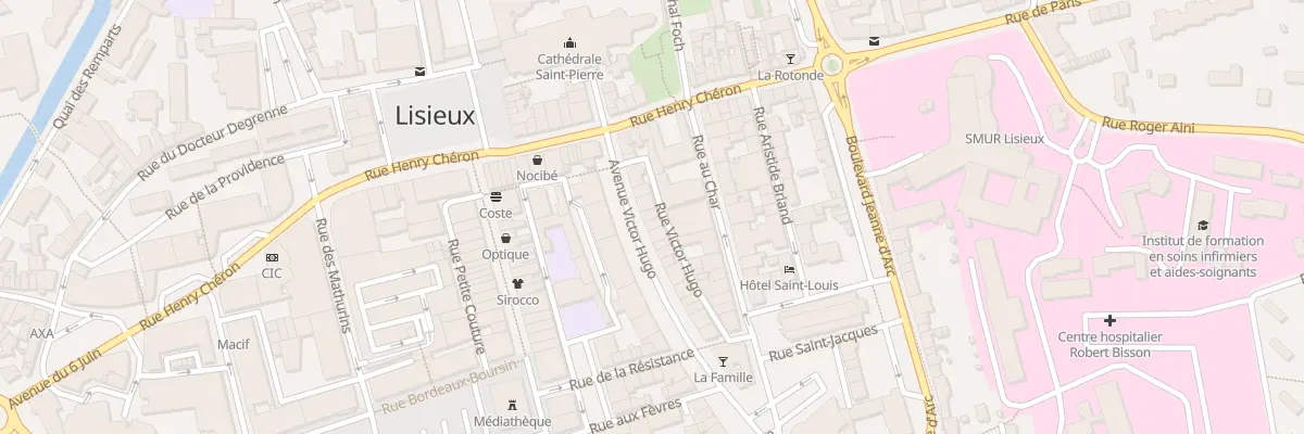 Plan du 10 Rue Victor Hugo à Lisieux