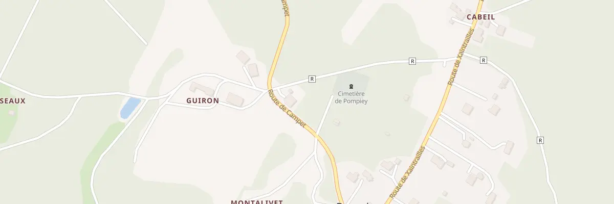 Plan du 262 Rte de Campet à Pompiey