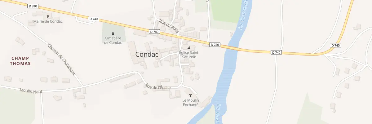 Plan du 2 Imp de la Piscine à Condac