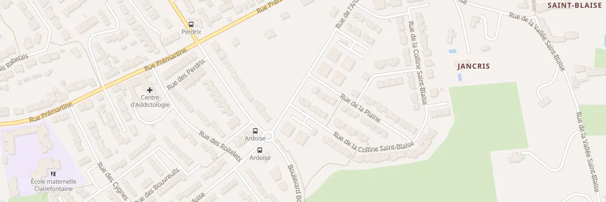 Plan du 1 Rue de la Colline Saint Blaise au Mans
