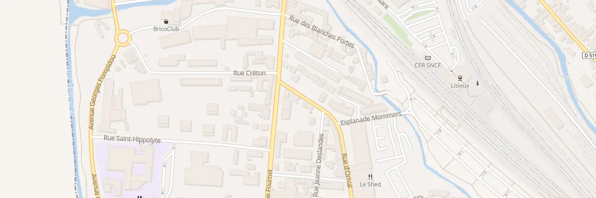 Plan du 4 Rue d’Orival à Lisieux
