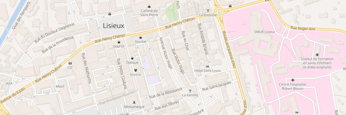 Plan du 14 Rue Victor Hugo à Lisieux