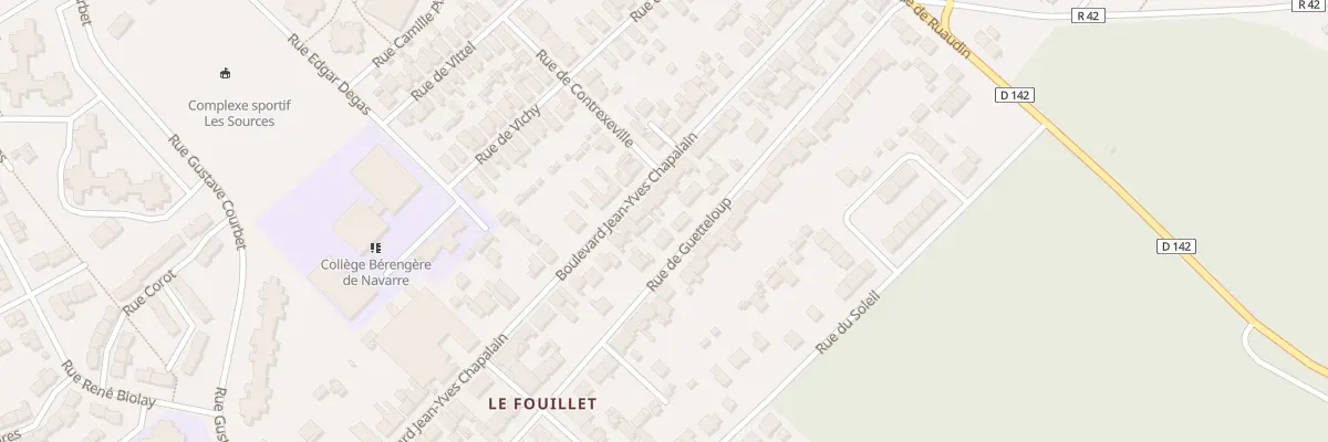 Plan du 106 Bd Jean-Yves Chapalain au Mans