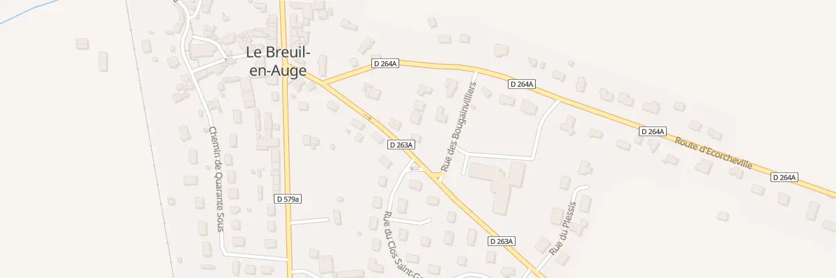 Plan du 5078 Rte d’Écorcheville au Breuil-en-Auge