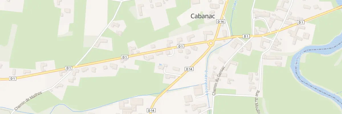 Plan du 24 Rte du Pays des Coteaux à Cabanac