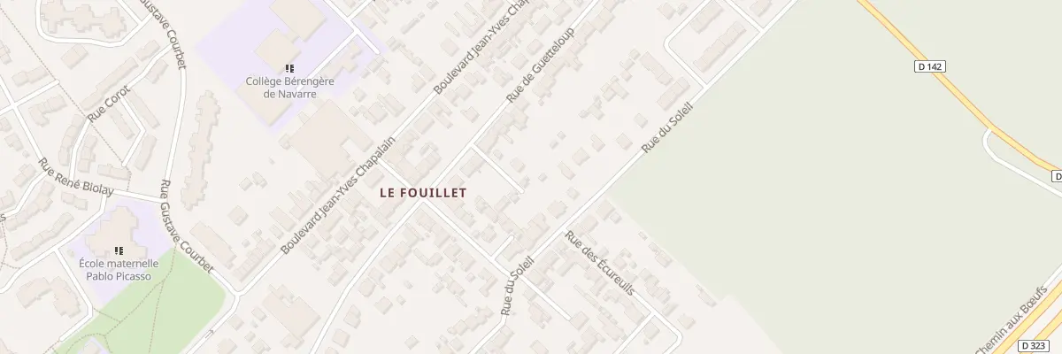 Plan du 154T Rue de Guetteloup au Mans