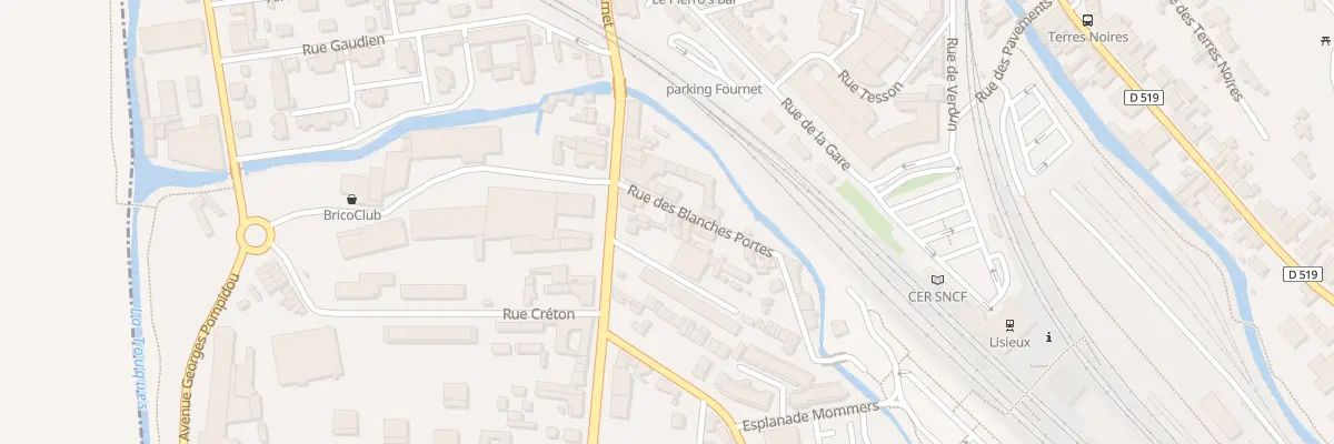 Plan du 4 Rue des Blanches Portes à Lisieux