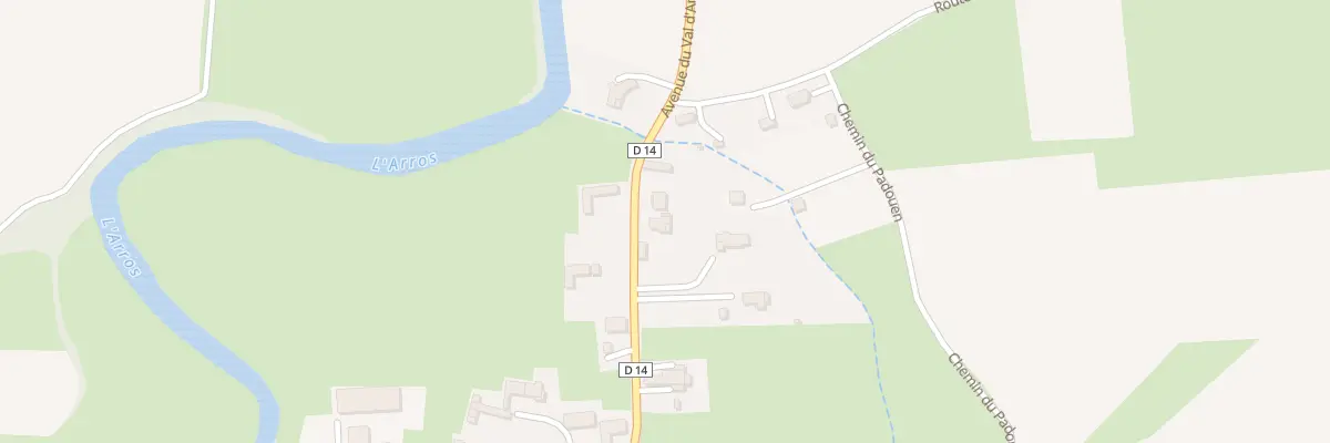 Plan du 46 Av du Val d’Arros à Laméac