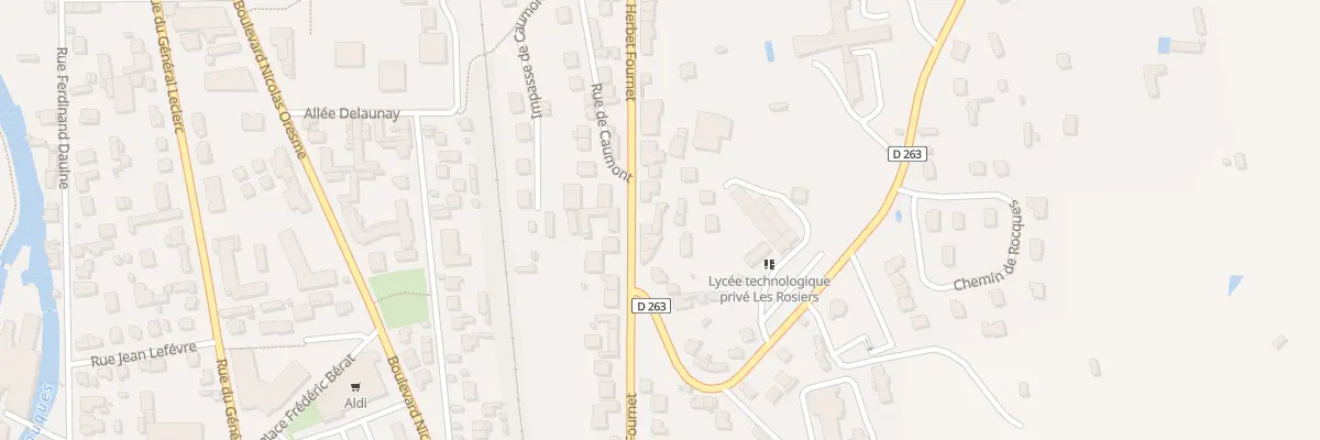 Plan du 66 Bd Herbet Fournet à Lisieux