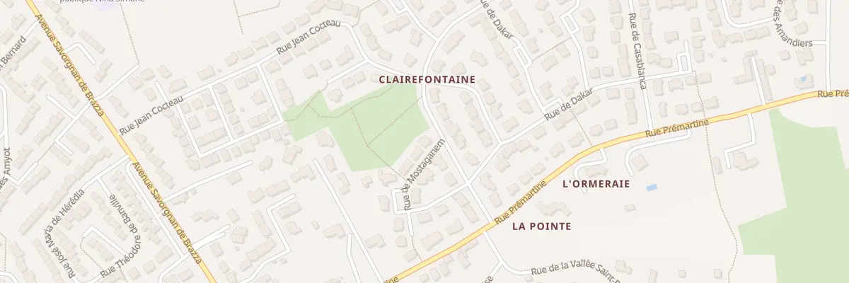 Plan du 2 Rue de Mostaganem au Mans