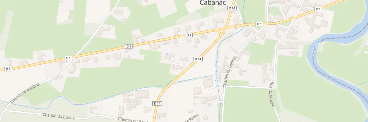 Plan du 71 Rte du Val d’Arros à Cabanac
