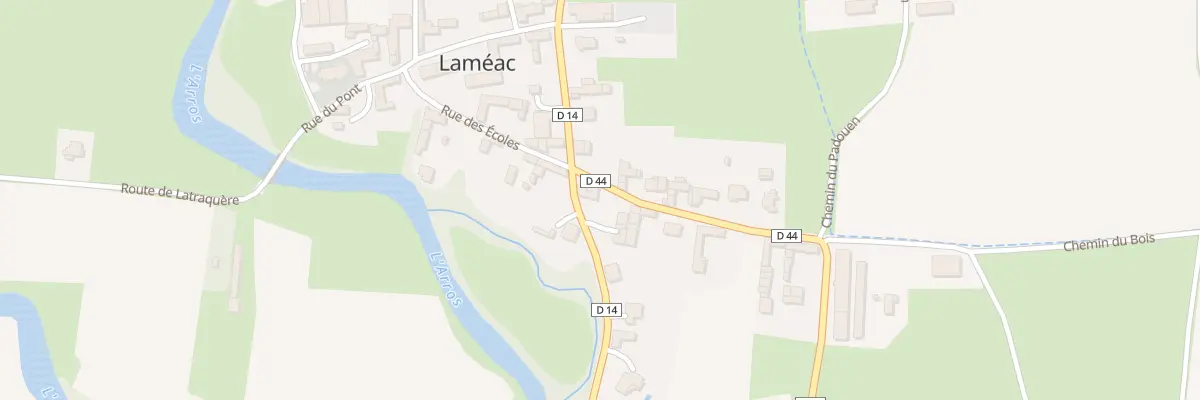 Plan du 16 Av du Val d’Arros à Laméac