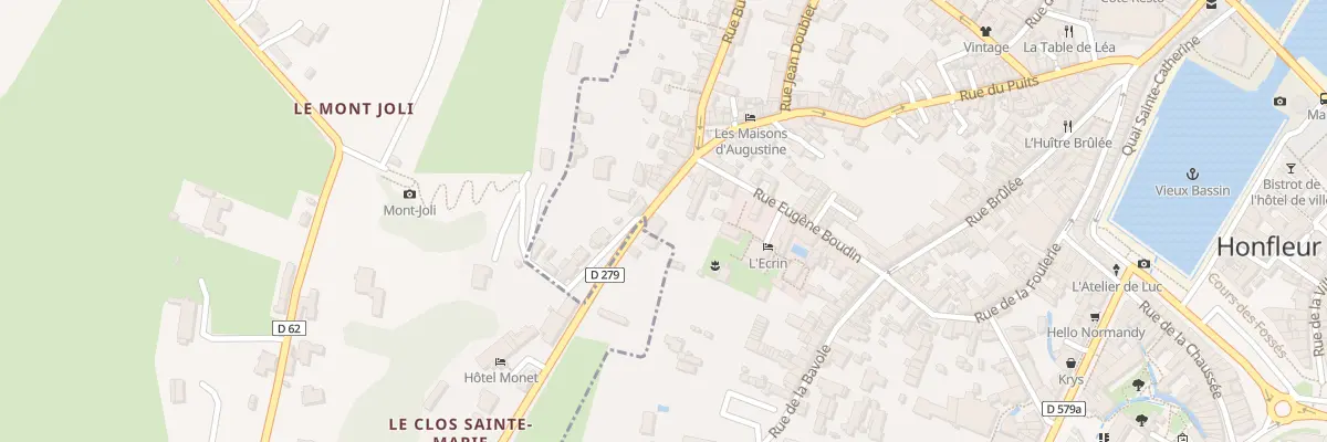 Plan du 5 Rue Charrière du Puits à Honfleur