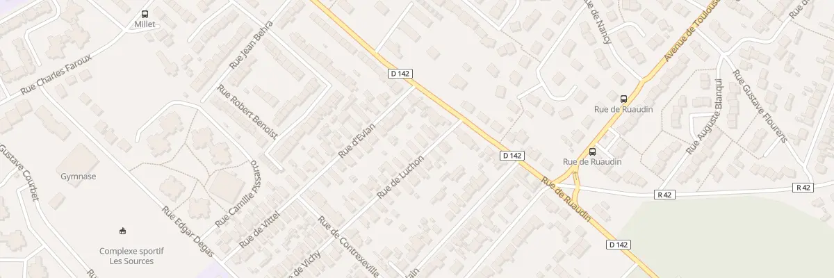 Plan du 6 Rue de Luchon au Mans