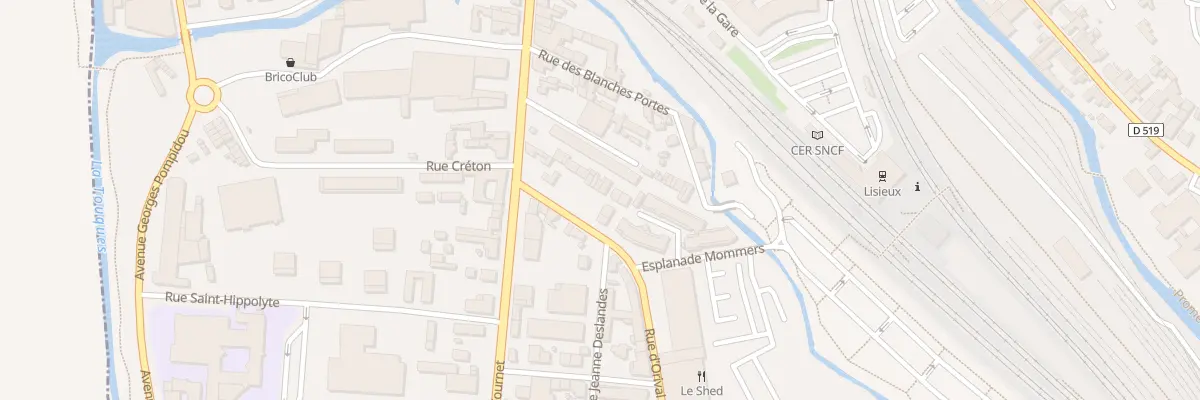 Plan du 5D Rue d’Orival à Lisieux