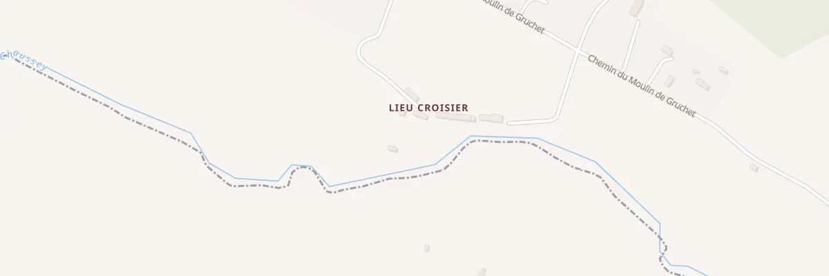 Plan du 640 Chem du Moulin de Gruchet à Fierville-les-Parcs