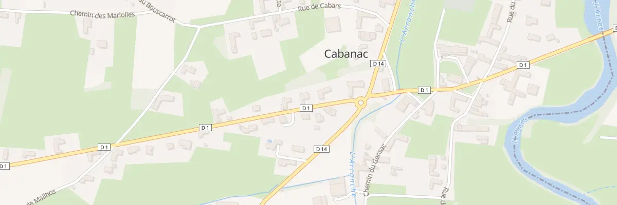 Plan du 17 Rte du Pays des Coteaux à Cabanac