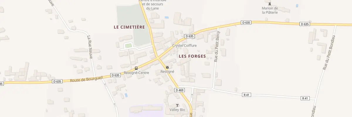 Plan du 4 Rte de Tours à Restigné