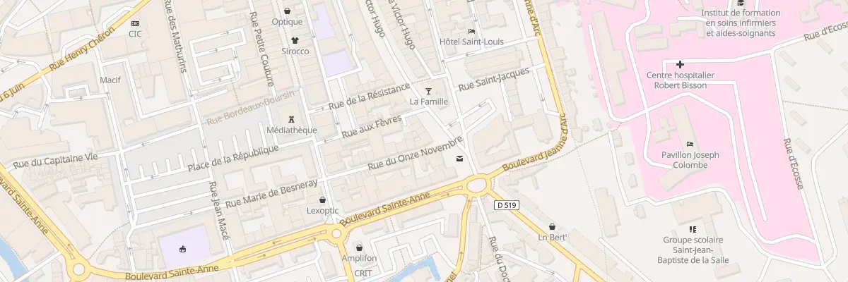 Plan du 4 Rue du 11 Novembre à Lisieux