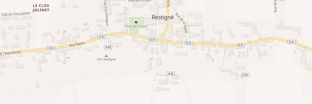 Plan du 1 Rue de la Petite Mairie à Restigné