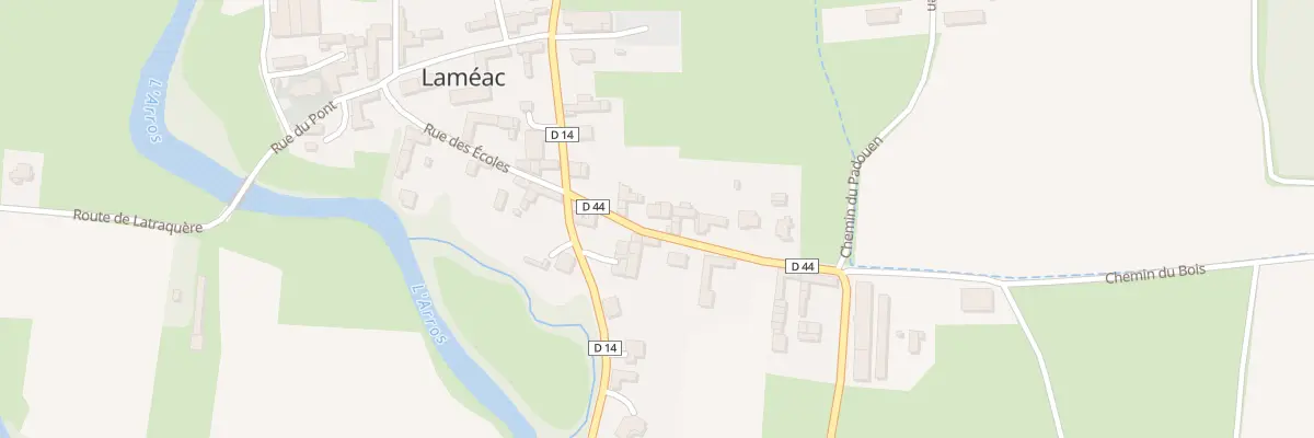 Plan du 9 Rte d’Osmets à Laméac