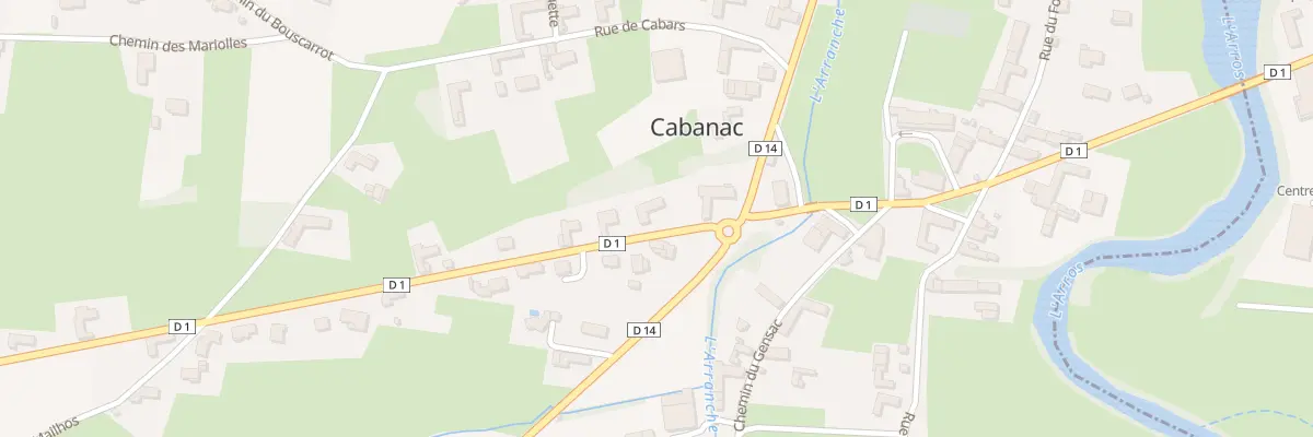 Plan du 19 Rte du Pays des Coteaux à Cabanac
