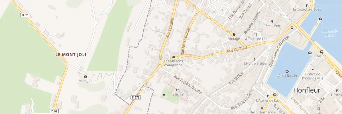 Plan du 72 Rue du Puits à Honfleur