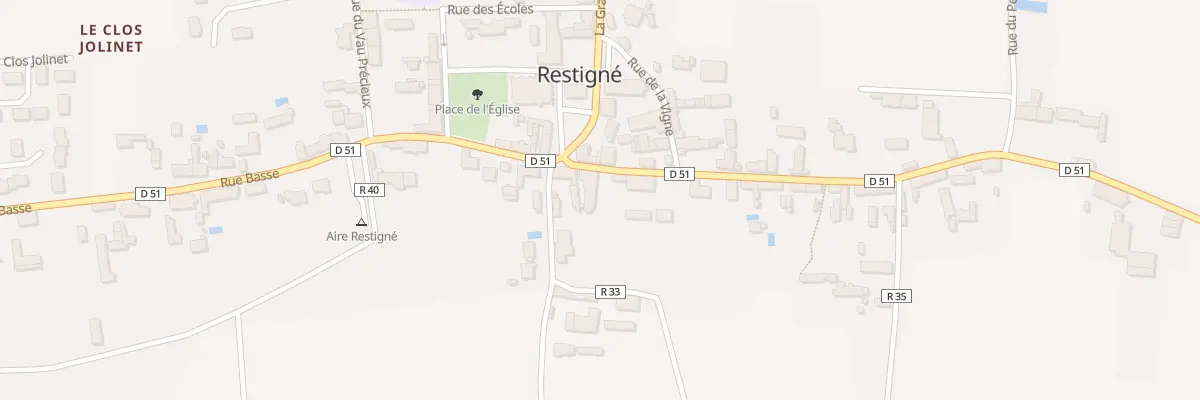 Plan du 4 Rue de Lossay à Restigné