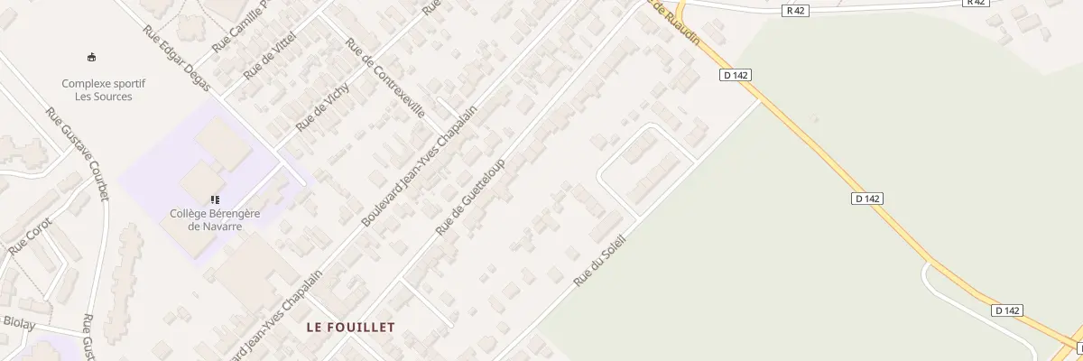 Plan du 184 Rue de Guetteloup au Mans