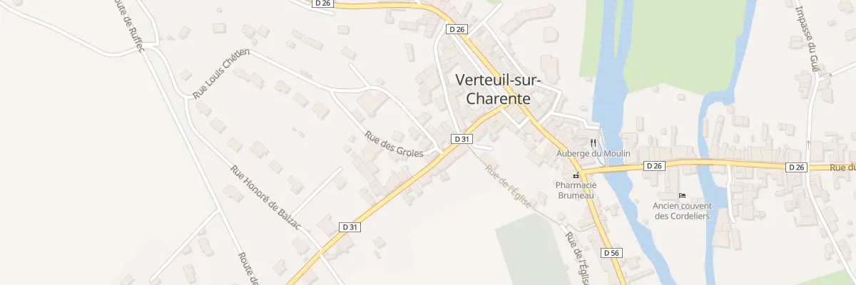 Plan du 1 Rue Louis Chrétien à Verteuil-sur-Charente