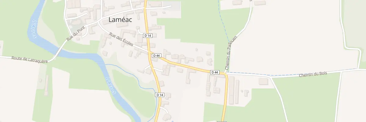 Plan du 13 Rte d’Osmets à Laméac