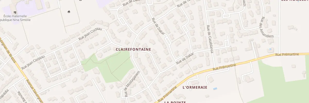 Plan du 44 Rue de Mostaganem au Mans