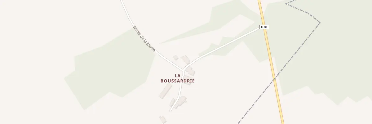 Plan du 1702 Rte de la Motte à Fouquebrune