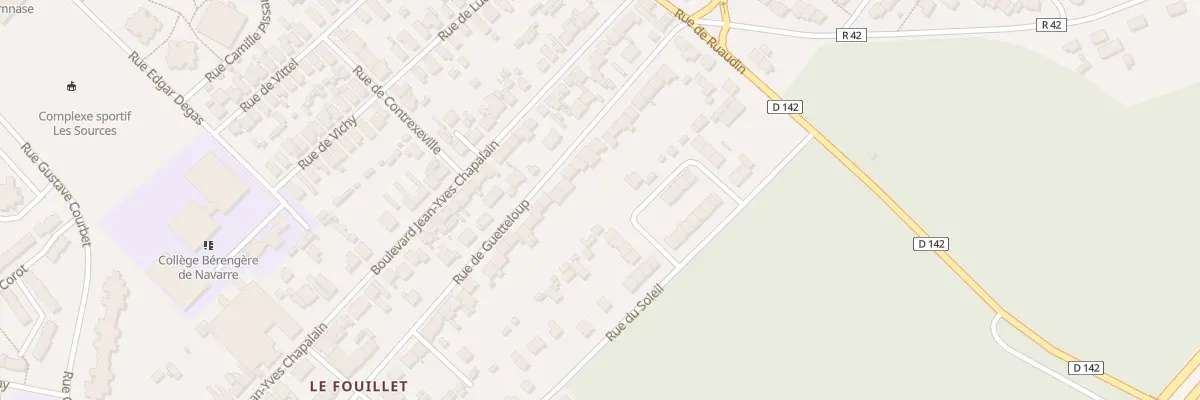 Plan du 190 Rue de Guetteloup au Mans